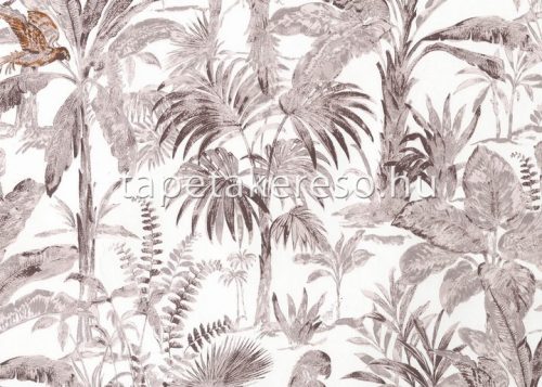 Jannelli&Volpi 503 Botanical vlies anyagú gyöngyház, barna színű állatos, növényes modern tapéta
