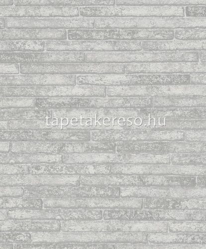 Marburg Sand and Stones vlies, vinyl anyagú fehér, szürke színű szemcsés, 3d, kőmintás indusztriális tapéta