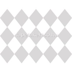   ICH Oh LaLa papír anyagú fehér, szürke színű geometriai gyerek tapéta