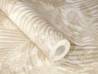 Rasch Schöner Wohnen Cosy Living vinyl, vlies anyagú fehér, barna színű leveles Modern tapéta