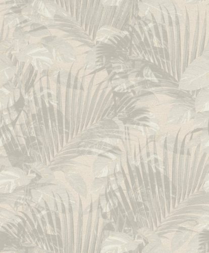 Rasch Schöner Wohnen Cosy Living vinyl, vlies anyagú beige, szürke színű leveles Modern tapéta