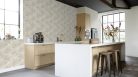 Rasch Schöner Wohnen Cosy Living vinyl, vlies anyagú beige, szürke színű leveles Modern tapéta
