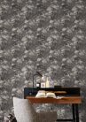 Rasch Schöner Wohnen Cosy Living vinyl, vlies anyagú szürke, fekete, fehér színű leveles Modern tapéta
