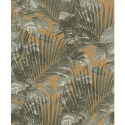   Rasch Schöner Wohnen Cosy Living vinyl, vlies anyagú zöld, barna színű leveles Modern tapéta