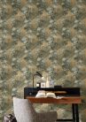 Rasch Schöner Wohnen Cosy Living vinyl, vlies anyagú zöld, barna színű leveles Modern tapéta