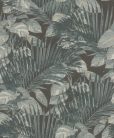 Rasch Schöner Wohnen Cosy Living vinyl, vlies anyagú fekete, zöld, fehér színű leveles Modern tapéta