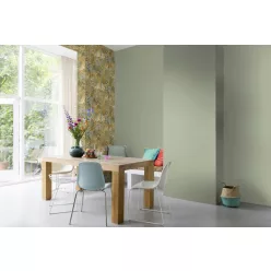   Rasch Schöner Wohnen Cosy Living vinyl, vlies anyagú türkiz  színű textilhatású Modern tapéta