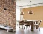 Rasch Schöner Wohnen Cosy Living vinyl, vlies anyagú barna színű textilhatású Modern tapéta