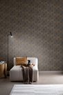Rasch Schöner Wohnen Cosy Living vinyl, vlies anyagú fekete, barna színű geometriai Modern tapéta