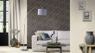 Rasch Schöner Wohnen Cosy Living vinyl, vlies anyagú fekete, barna színű geometriai Modern tapéta