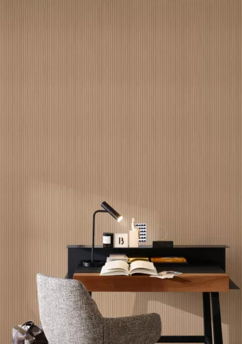 Rasch Schöner Wohnen Cosy Living vinyl, vlies anyagú barna színű 3d, bambusz, csíkos Modern tapéta