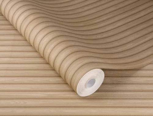 Rasch Schöner Wohnen Cosy Living vinyl, vlies anyagú barna színű 3d, bambusz, csíkos Modern tapéta