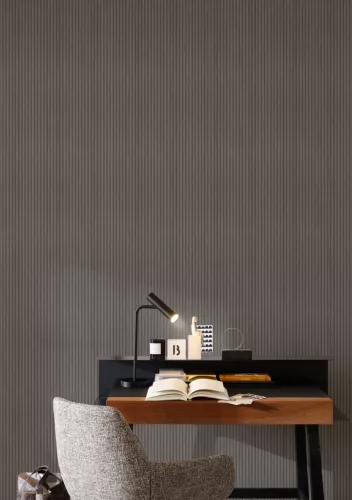 Rasch Schöner Wohnen Cosy Living vinyl, vlies anyagú szürke színű 3d, bambusz, csíkos Modern tapéta