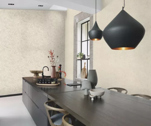 Rasch Schöner Wohnen Cosy Living vinyl, vlies anyagú szürke, beige színű márványos Modern tapéta