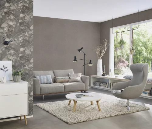 Rasch Schöner Wohnen Cosy Living vinyl, vlies anyagú szürke, barna színű márványos Modern tapéta