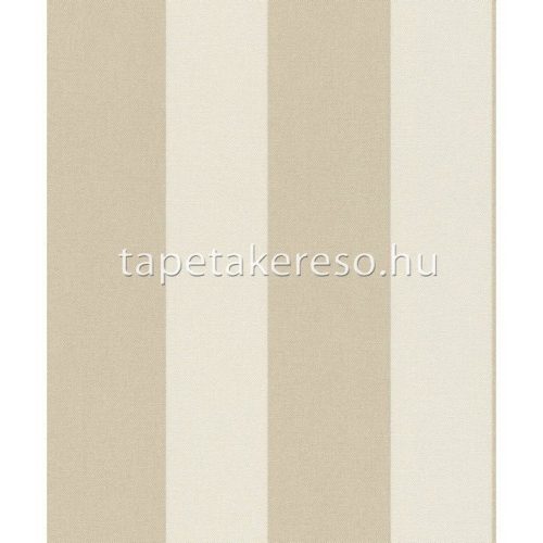 Rasch Color Your Life vlies, habos anyagú beige, barna színű csíkos, textilhatású modern tapéta