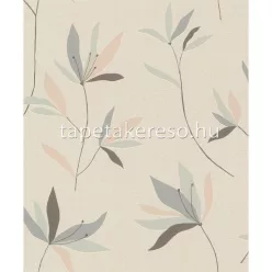   Rasch Color Your Life vlies, habos anyagú beige, kék, zöld színű virágos modern tapéta