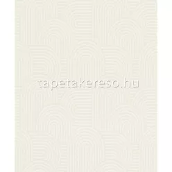   Rasch Color Your Life vlies, habos anyagú fehér, beige színű geometriai modern tapéta