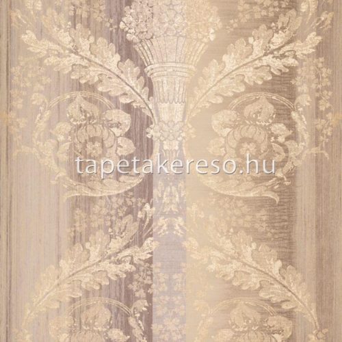 Hohenberger Adonea vlies anyagú beige, barna, arany, csillámos színű barokk, csíkos modern tapéta