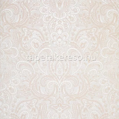 Hohenberger Adonea vlies anyagú fehér, beige, ezüst, csillámos színű barokk modern tapéta