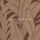 Arte Manila papír, vinyl anyagú bordó, barack színű leveles, textilhatású natural tapéta