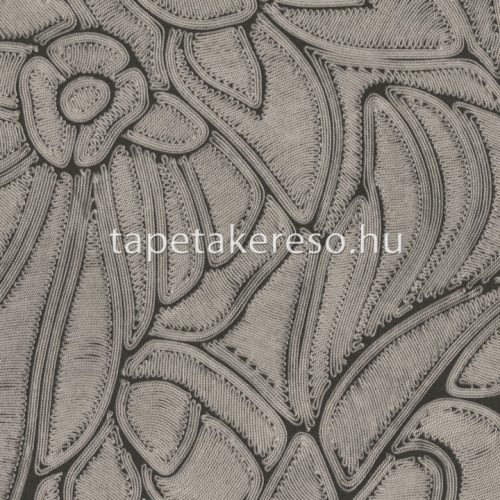 Arte Manila papír, vinyl anyagú barna színű virágos, textilhatású natural tapéta