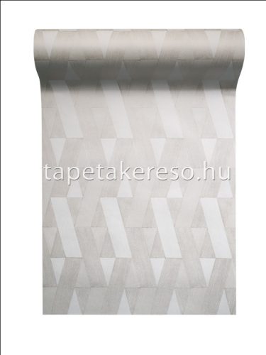 Hohenberger jute vlies anyagú beige, törtfehér színű geometriai modern tapéta