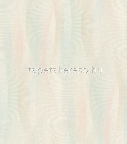 Rasch TIMEOUT Tapetenwechsel 2024 vlies, habos anyagú zöld, kék, rózsaszín, fehér színű hullámos modern tapéta