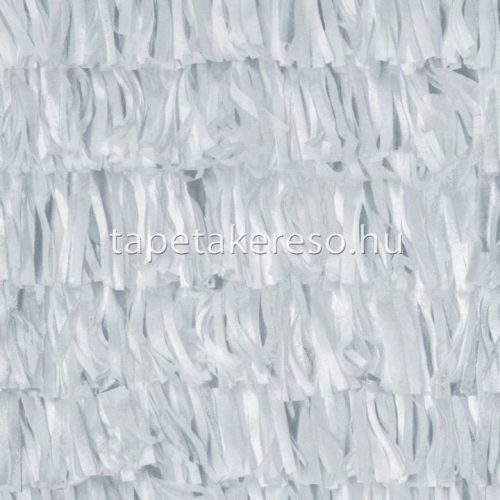 Hohenberger Salt vlies anyagú fehér, szürke, türkiz, gyöngyház színű rojtos, absztrakt, geometriai modern tapéta