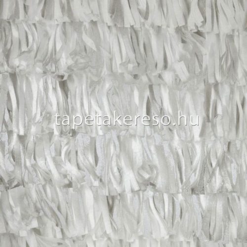 Hohenberger Salt vlies anyagú fehér, szürke, gyöngyház színű rojtos, absztrakt, geometriai modern tapéta