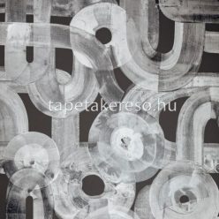   Hohenberger Salt vlies anyagú szürke, fehér, fekete színű geometriai, absztrakt modern tapéta
