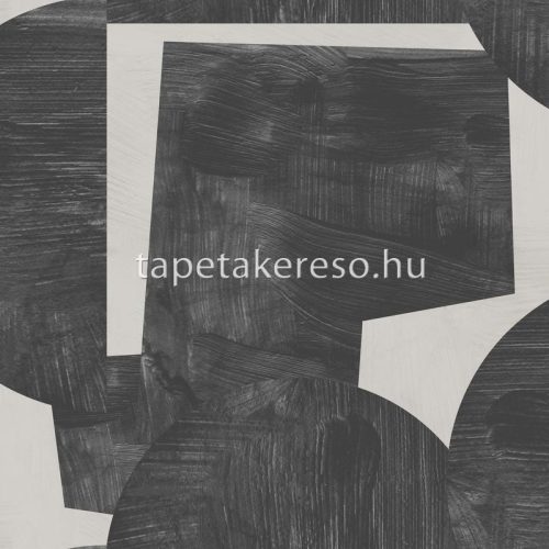 Hohenberger Artist vlies anyagú fekete, fehér színű geometriai modern tapéta