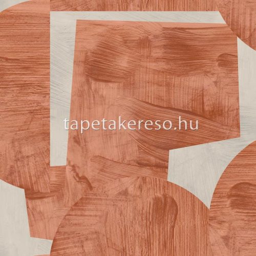 Hohenberger Artist vlies anyagú beige, narancssárga, terrakotta színű geometriai modern tapéta