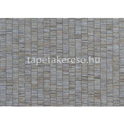   Jannelli & Volpi 181 Lemuria papír, vinyl anyagú ezüst, kék, barna színű csíkos, szövethatású modern, natural tapéta