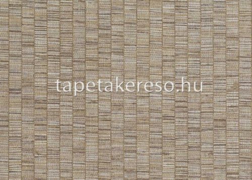 Jannelli & Volpi 181 Lemuria papír, vinyl anyagú barna, szürke színű csíkos, szövethatású modern, natural tapéta