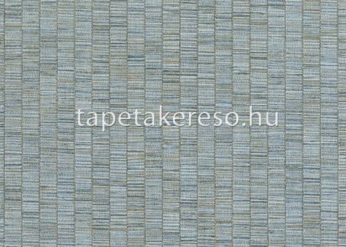 Jannelli & Volpi 181 Lemuria papír, vinyl anyagú kék, barna színű csíkos, szövethatású modern, natural tapéta