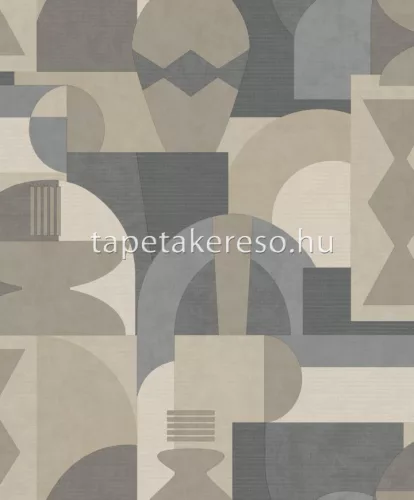 Holden Khalili vlies anyagú beige, szürke, barna színű geometriai modern tapéta