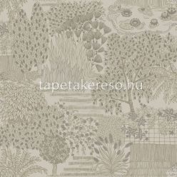   Holden Khalili vlies anyagú beige, keki, gyöngyház színű fás, növényes modern tapéta