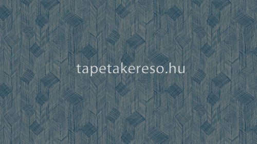 Arte Cameo vlies anyagú kék, beige színű geometriai modern tapéta