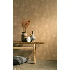   Arte Cameo vlies anyagú beige, barna színű geometriai modern tapéta