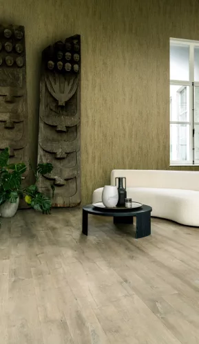 Arte Cameo vlies anyagú zöld, barna színű sejtminta modern tapéta