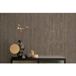   Holden Textura vlies anyagú, barna, arany színű, famintás, Modern tapéta