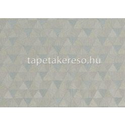   Jannelli & Volpi 602 Jaipur vlies, vinyl anyagú szürke, kék színű struktúrált, geometriai klasszikus tapéta