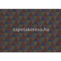   Jannelli & Volpi 602 Jaipur vlies, vinyl anyagú kék, zöld, mályva színű struktúrált, geometriai klasszikus tapéta