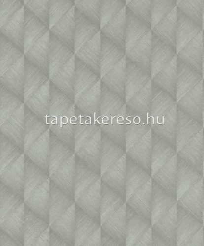 Rasch Tropical House vlies, vinyl anyagú szürke, ezüst színű 3d, geometriai modern tapéta