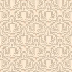   Rasch Rhapsody vlies, vinyl anyagú beige, rosegold színű geometriai modern, natural tapéta