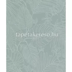   Rasch Color Your Life vlies, habos anyagú zöld, fehér színű leveles modern tapéta