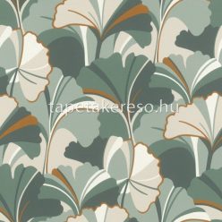   Rasch Rhapsody vlies, vinyl anyagú zöld, fehér, beige, rozsdabarna színű leveles modern, natural tapéta