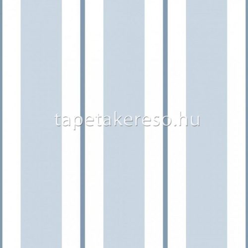 ICH NOA vlies anyagú kék, fehér színű csíkos gyerek tapéta