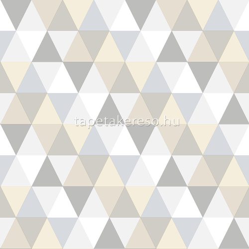 KT Exclusive Joy vlies anyagú vajszínű, szürke, beige színű geometriai gyerek tapéta
